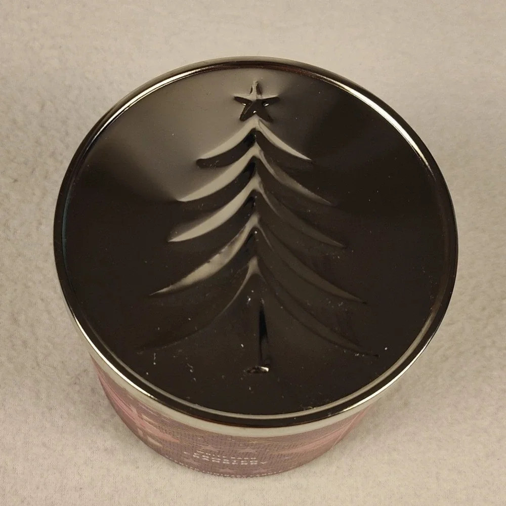 White Barn Frosted Cranberry 3-Wick Scented Luminary Holiday Candle 14.5oz
